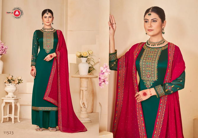 Anokhi By Triple Aaa Fancy Silk Designer Dress Material Wholesale Shop In Surat
